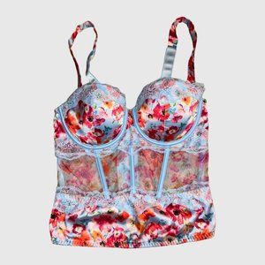 victoria’s secret floral corset top